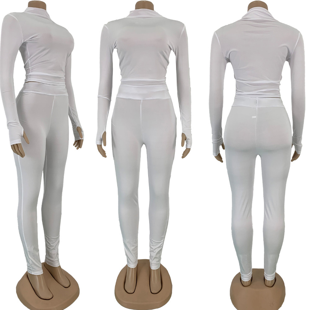 Fall Winter Tracksuits Two Piece Set Women Plus size 2XL Outfits Long Sleeve Pullover Top and Pants Matching Sets Solid Sports Suit Casual Sportswear 