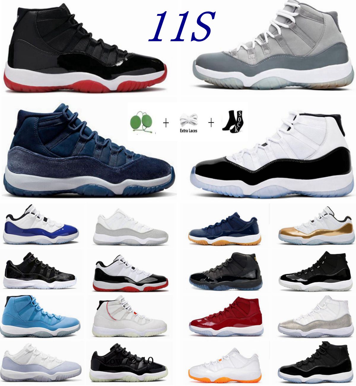 brand Basketball Shoes 11s Cherry Midnight Navy Cool Grey Pure Violet Citrus Legend Gamma Bred Low Cap Gown Concord Space Jam men women UNC Trainer Sports Sneakers, Original shoe box
brand Basketball Shoes 11s Cherry Midnight Navy Cool Grey Pure Violet Citrus Legend Gamma Bred Low Cap Gown Concord Space Jam men women UNC Trainer Sports Sneakers, Original shoe box