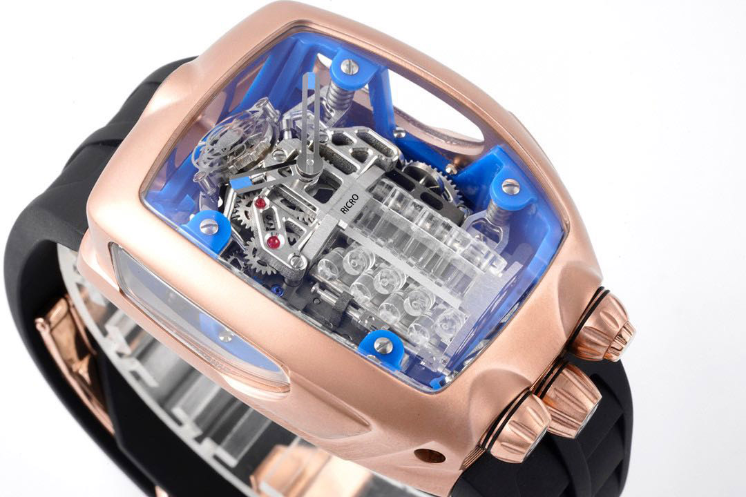 Designer men's automatic watch Tourbi llon movement built-in 16 cylinder engine The whole watch consists of 578 parts mechanical sense explosion 54x44x20mm Sports
Designer men's automatic watch Tourbi llon movement built-in 16 cylinder engine The whole watch consists of 578 parts mechanical sense explosion 54x44x20mm Sports