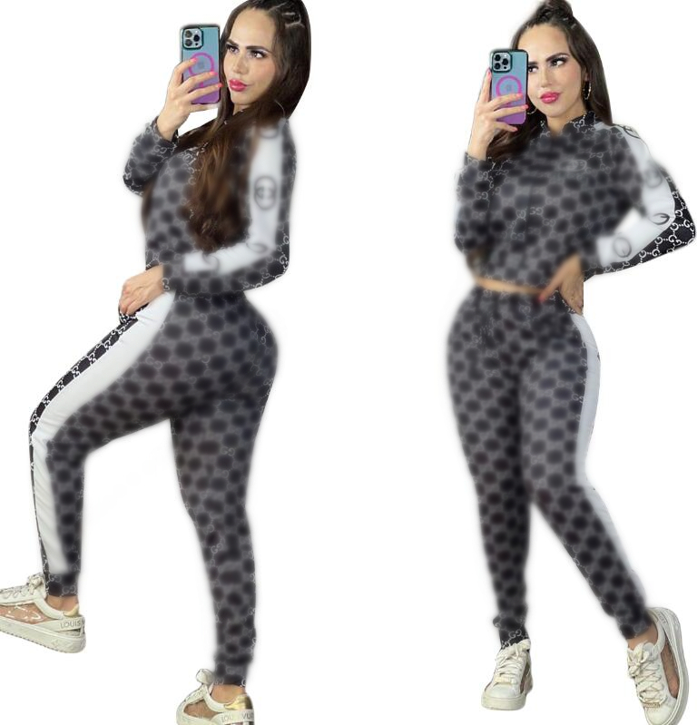 23SS NEWS Women' Tracksuits Luxury brand Knitted Casual sports Suit 2 Piece Set designer Tracksuits 5 colors J2742, Black
23SS NEWS Women' Tracksuits Luxury brand Knitted Casual sports Suit 2 Piece Set designer Tracksuits 5 colors J2742, Black