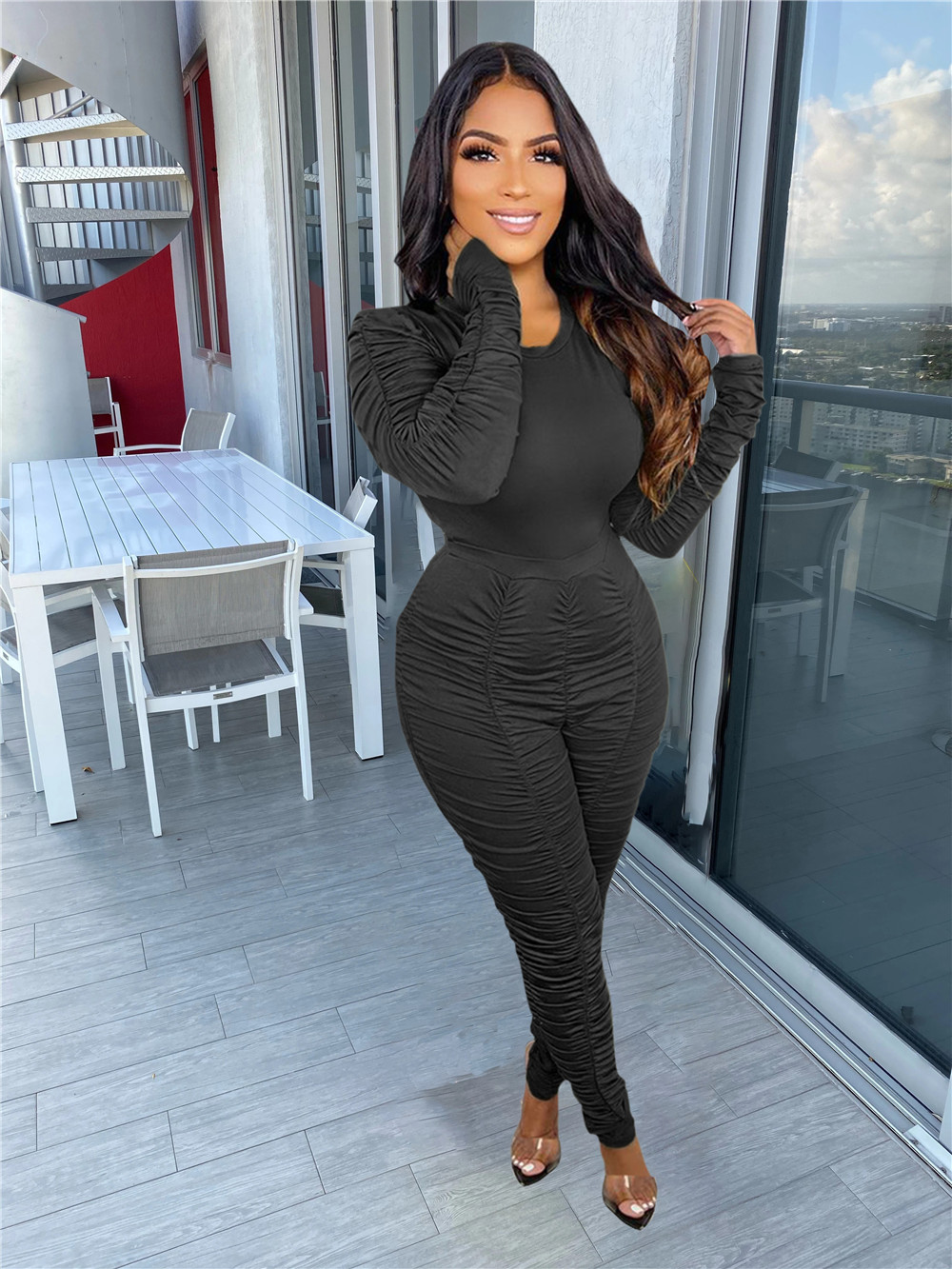 Wholesale Fall Winter Tracksuits Women Clothing Pullover Sweatshirt Top and Pants Two Piece Sets Matching Sweatsuits Casual Outfits Outdoor Jogger Sui