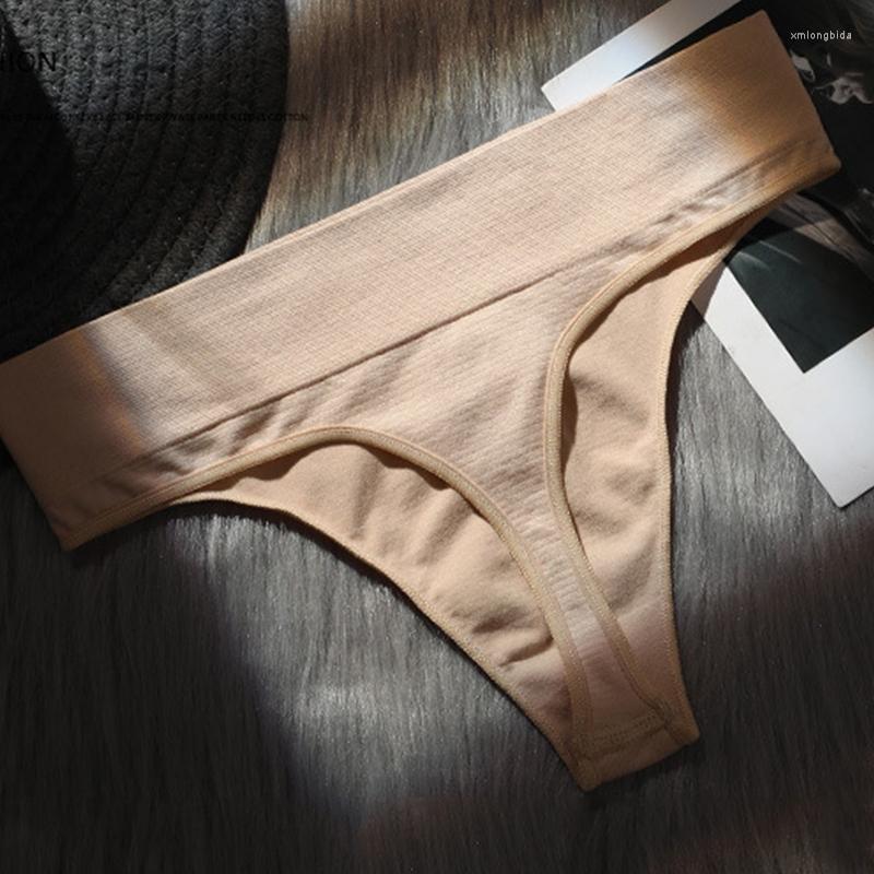 Women's Panties 2pcs/lot Women Cotton Underwear Sports Thong Sexy Temptation Tanga Fashion Letter Lingerie Girls High-Rise Underpants