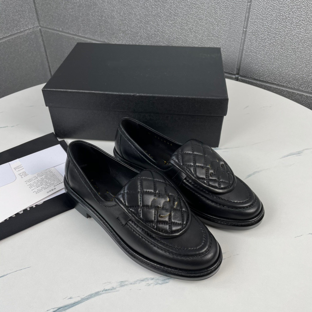 Ladies sandals loafers designer leather loafers stylish Flat heels comfortable platform single shoes size 35-41 with box