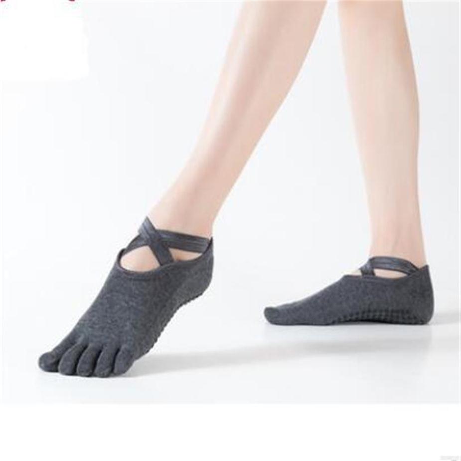 Yoga socks dance bipedal sports five fingers socks professional antiskid yoga socks five toes cross size228U267W