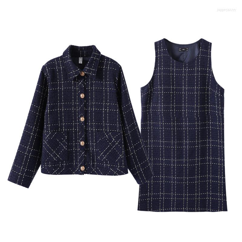 Tracksuits Plus Size 10XL 9XL 8XL Women Autumn Two Piece Sets Long Sleeves Top And Vest Dress Elegant Suits Office Blazer Jacket, Navy
Tracksuits Plus Size 10XL 9XL 8XL Women Autumn Two Piece Sets Long Sleeves Top And Vest Dress Elegant Suits Office Blazer Jacket, Navy