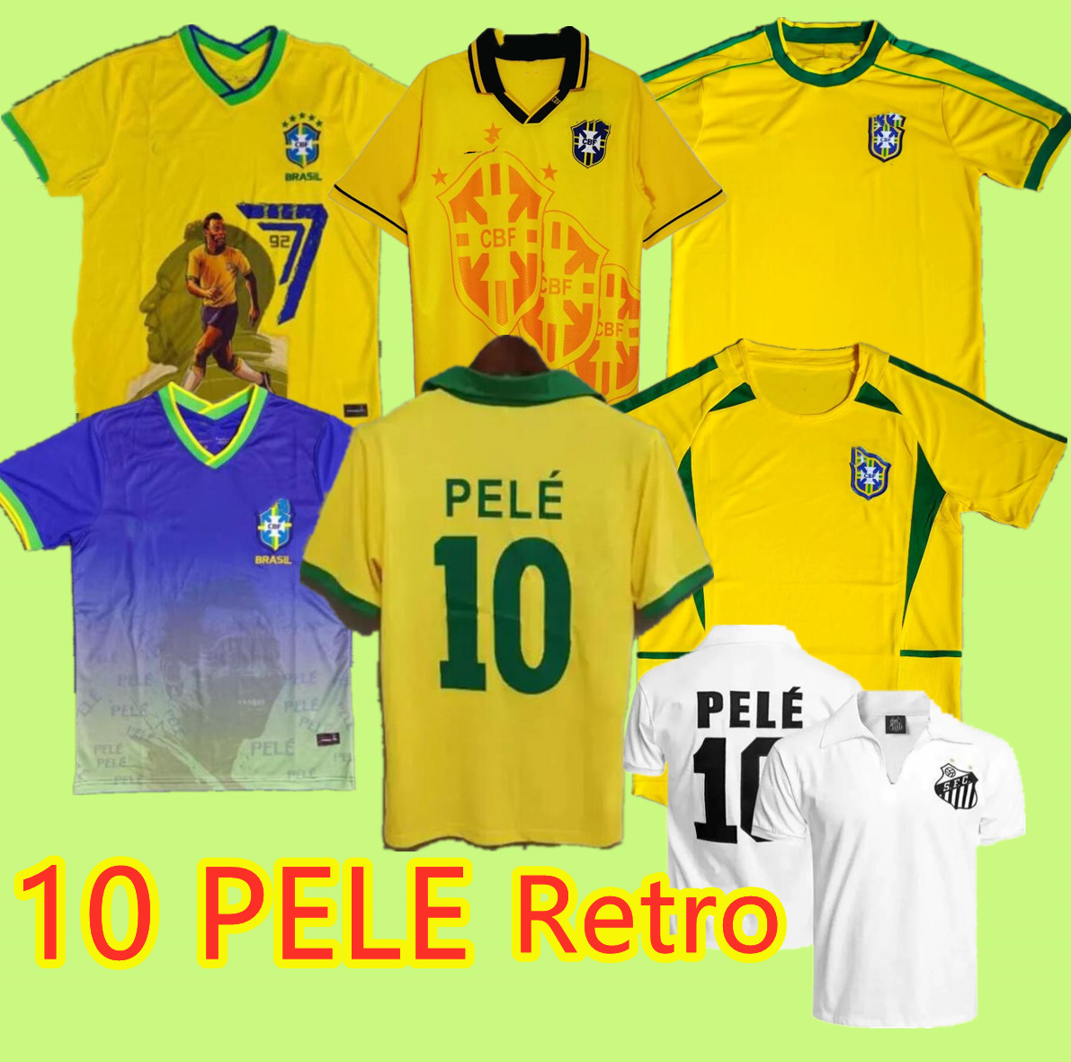 1970 1978 1998 retro Brasil 10 PELE soccer jerseys 1957 2002 Carlos Romario Ronaldo Ronaldinho shirts 2004 1994 BraziLS 2006 1982 RIVALDO ADRIANO KAKA 1988, Red
1970 1978 1998 retro Brasil 10 PELE soccer jerseys 1957 2002 Carlos Romario Ronaldo Ronaldinho shirts 2004 1994 BraziLS 2006 1982 RIVALDO ADRIANO KAKA 1988, Red
