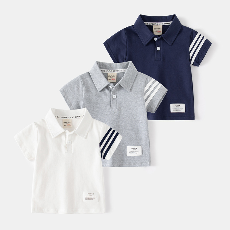 Kids Clothes Polos Shirt Summer Short Sleeve Tops Cotton Turn Down Collar Pure Color Sport Shirt Holiday Boys Shirts Outfits, Gray
Kids Clothes Polos Shirt Summer Short Sleeve Tops Cotton Turn Down Collar Pure Color Sport Shirt Holiday Boys Shirts Outfits, Gray