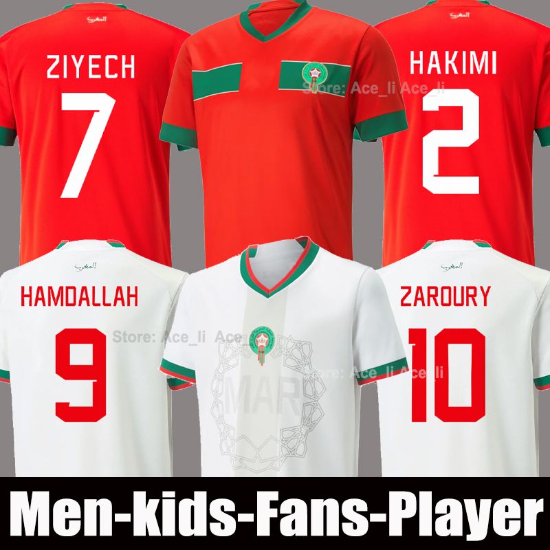 2022 Morocco soccer jerseys Maillot de foot ZIYECH HAKIMI BOUTAIB Camiseta futbol BOUSSOUFA EL AHMADI national team fans player version football shirt MEN KIDS kit6, 2022 home
2022 Morocco soccer jerseys Maillot de foot ZIYECH HAKIMI BOUTAIB Camiseta futbol BOUSSOUFA EL AHMADI national team fans player version football shirt MEN KIDS kit6, 2022 home