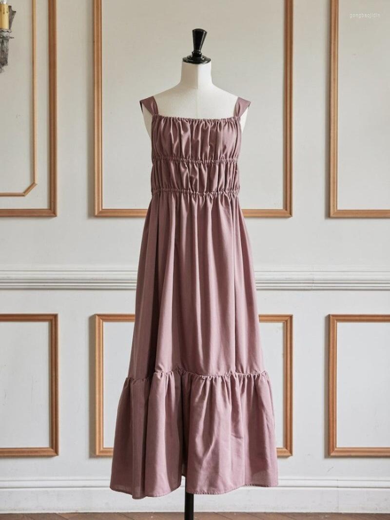 Casual Dresses Japanese Elegant High Waist Patchwork Slim Big Swing Dress Solid Folds Sleeveless Midi Robe Female 2023 Summer Vestido Mujer, Pink
Casual Dresses Japanese Elegant High Waist Patchwork Slim Big Swing Dress Solid Folds Sleeveless Midi Robe Female 2023 Summer Vestido Mujer, Pink