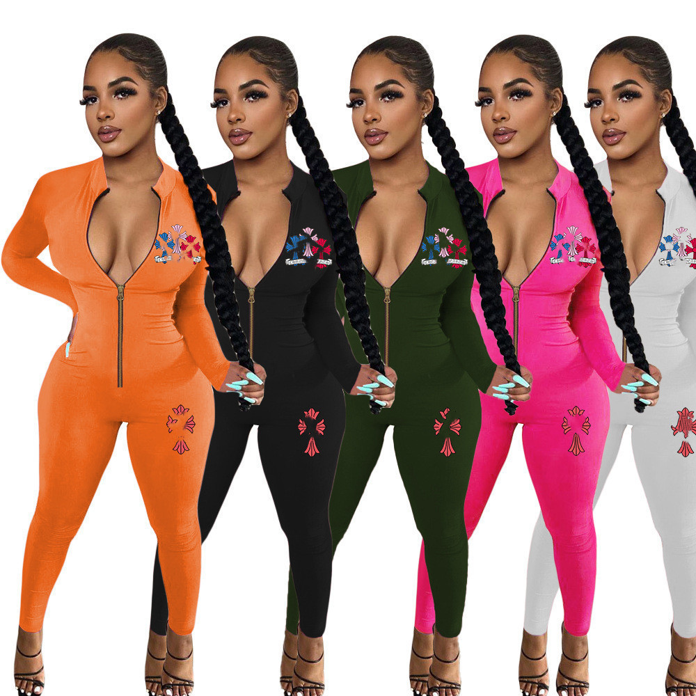 2023 Brand Designer Women Plus Size -5XL Jumpsuits Long Sleeve Solid Color Rompers Winter Spring Bodycon Pants Fashion Leggings Sexy Clothes Casual Clothing 8961, Orange
2023 Brand Designer Women Plus Size -5XL Jumpsuits Long Sleeve Solid Color Rompers Winter Spring Bodycon Pants Fashion Leggings Sexy Clothes Casual Clothing 8961, Orange
