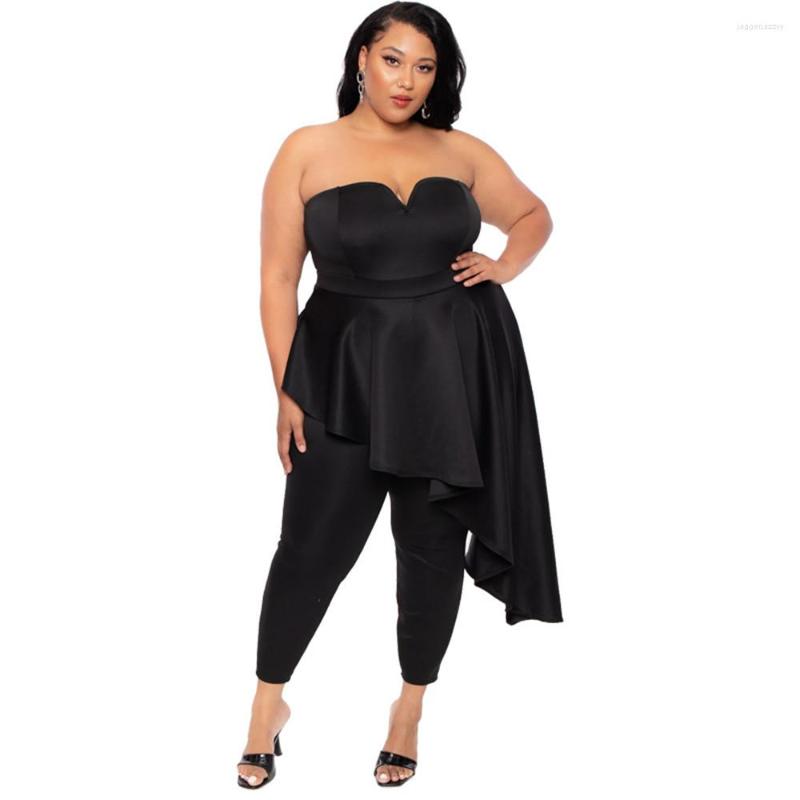 Tracksuits HAOOHU Plus Size Sets Two Piece Set Women Fashion Solid Round Collar Half Sleeves Office Ladies Outfits Urban Commute Casual, Black
Tracksuits HAOOHU Plus Size Sets Two Piece Set Women Fashion Solid Round Collar Half Sleeves Office Ladies Outfits Urban Commute Casual, Black