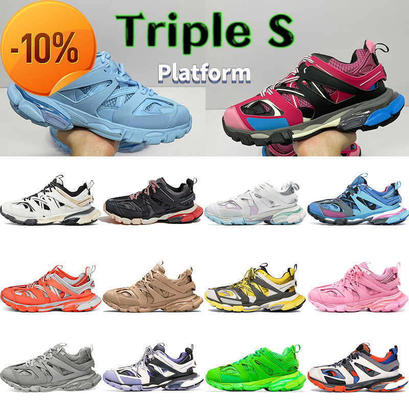 

new Triple S Casual Shoes Chunky Men Sneaker Runner Blue Ice Grey Trainer Lime Metallic Silver Pastel Fluo Green Dad Shoe Fashion Designer Chaussures, 04. orange blue