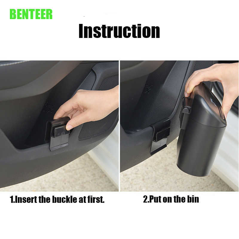 Plastic Car Storage Box Trash Can For TROC T-ROC Auto Accessories