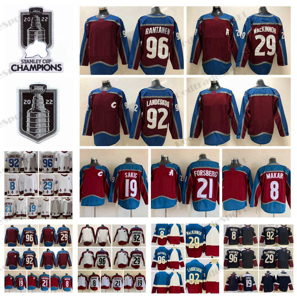 2022 Stanley Cup Champions 29 Nathan MacKinnon Hockey Jerseys 92 Gabriel Landeskog 96 Mikko Rantanen 8 Cale Makar 19 Joe Sakic 21 Peter Fors, Stadium series
2022 Stanley Cup Champions 29 Nathan MacKinnon Hockey Jerseys 92 Gabriel Landeskog 96 Mikko Rantanen 8 Cale Makar 19 Joe Sakic 21 Peter Fors, Stadium series