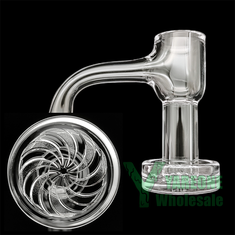 Samurai Terp Slurper Quartz Banger Full Weld Beveled Edge Dab Nails 10mm 14mm 18mm 90 Degrees Male Seamless Terp Slurp for Water Bong Rigs Custom YAREONE Wholesale