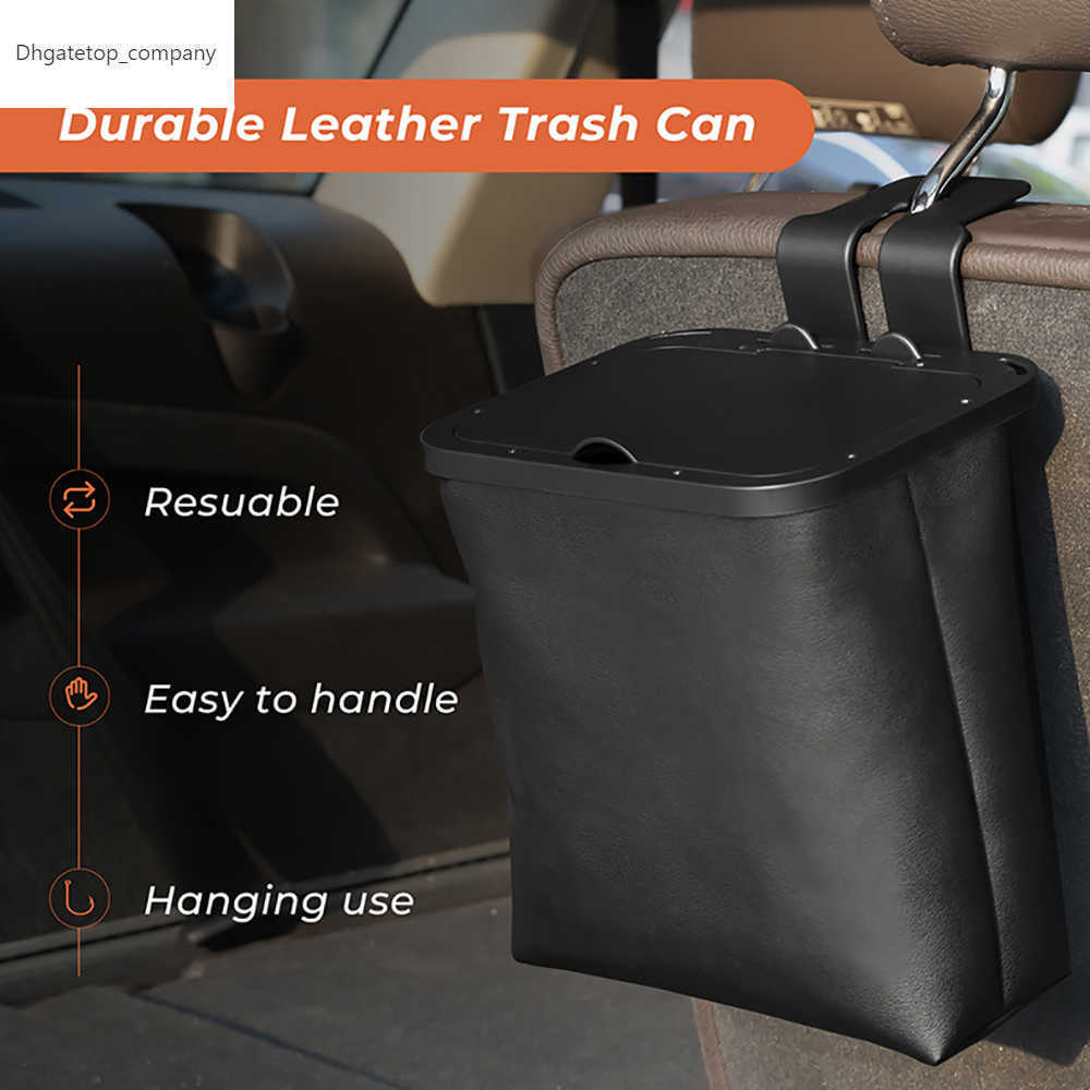 Leathern Car Trash Can Waterproof Garbage Bag1.5 Gal Leak Proof Trash Bag with Lid Collapsible Car Organization for SUV Auto
Leathern Car Trash Can Waterproof Garbage Bag1.5 Gal Leak Proof Trash Bag with Lid Collapsible Car Organization for SUV Auto