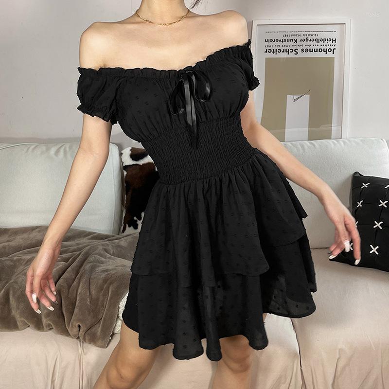 Casual Dresses Women Sexy Sheath Dress Black Backless Pleated Short Sleeve Club Wear Bodycon Solid Mini Vestidos Ladies Summer Clothes