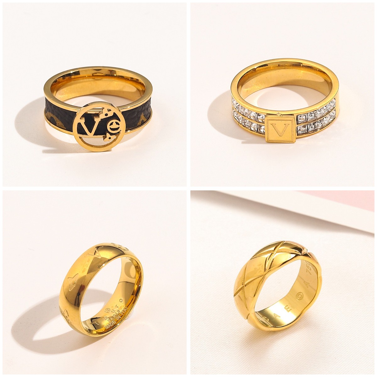Luxury Designer Ring Fashiond Jewelry Gold-plated Copper Diamond Alphabet Love Ring Brand Accessory Gift Screwl Rings Designed For Women Never Fade
Luxury Designer Ring Fashiond Jewelry Gold-plated Copper Diamond Alphabet Love Ring Brand Accessory Gift Screwl Rings Designed For Women Never Fade