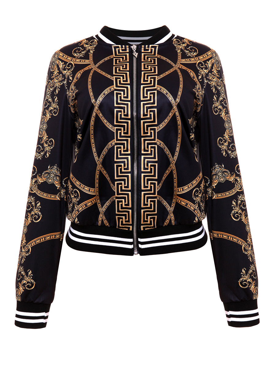 Fashion Women's Jackets Women Print Baseball College Jacket Couple Bomber Hiphop Hoodies Streetwear Coats Overcoat Clothing Motorcycle Pullover C