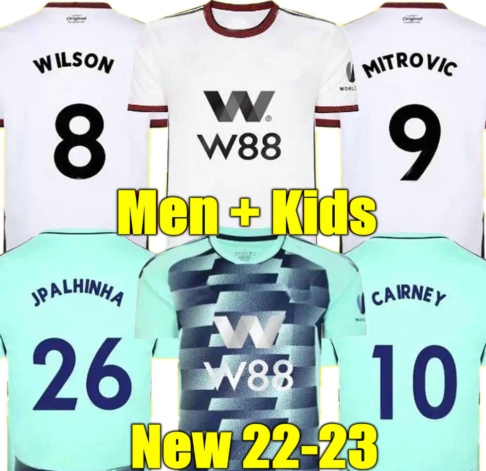 CAIRNEY 22 23 Mitrovic SOCCER JERSEYS Home away 2022 2023 camiseta de futbol KEBANO WILSON MUNIZ J. Palhinha ROBINSON men kids kit FOOTBALL shirts Uniform, Home adult
CAIRNEY 22 23 Mitrovic SOCCER JERSEYS Home away 2022 2023 camiseta de futbol KEBANO WILSON MUNIZ J. Palhinha ROBINSON men kids kit FOOTBALL shirts Uniform, Home adult