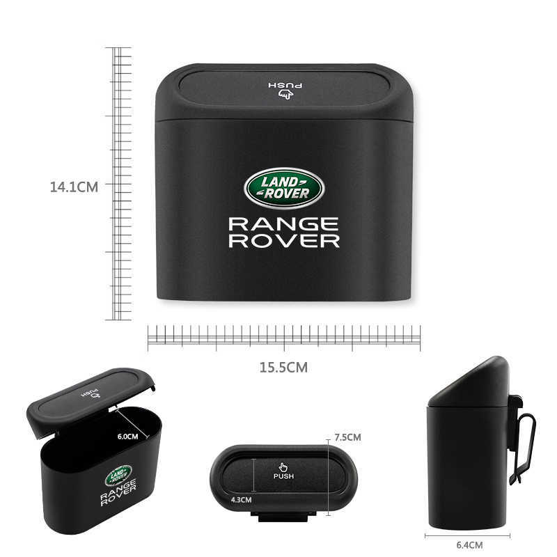 In-vehicle Trash Can Car Garbage Case Storage Bucket Accessories For Land Rover Range Freelander Discovery Sport Evoque 3 4