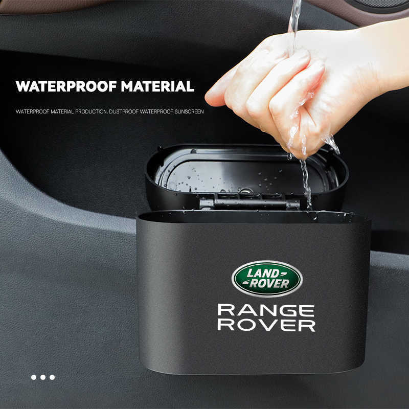 In-vehicle Trash Can Car Garbage Case Storage Bucket Accessories For Land Rover Range Freelander Discovery Sport Evoque 3 4