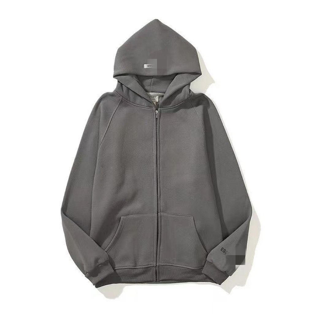 Ess mens Designer essentials letter print hooded zipper sweatshirts loose long sleeve hooded streetwear for men and women, Dark grey
Ess mens Designer essentials letter print hooded zipper sweatshirts loose long sleeve hooded streetwear for men and women, Dark grey