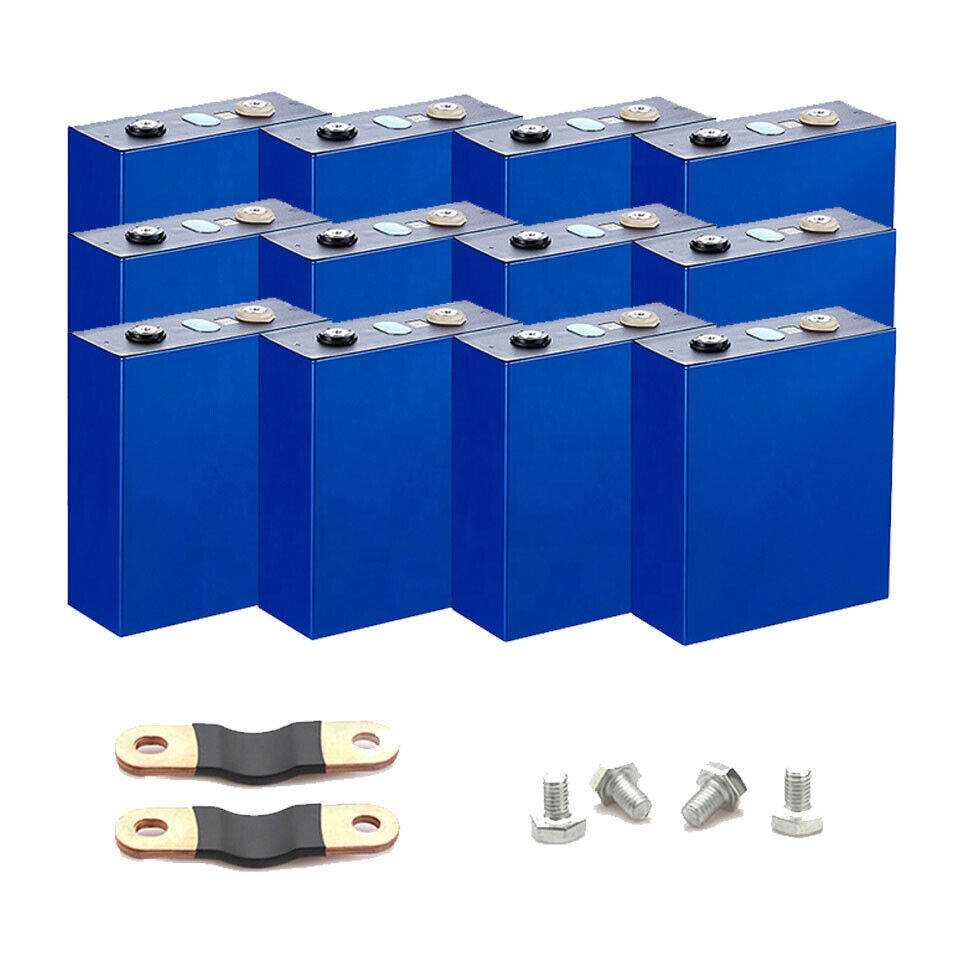 3.2V 310AH LiFePO4 Battery Cells 12V 300AH Lithium Iron Phosphate Batteries Rechargeable Lithium Batteria for UPS Power Supply System Solar Energy Sto