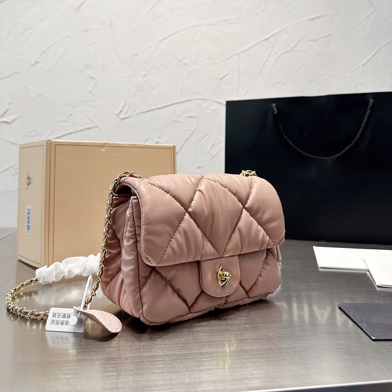 Flap Bags Handbag Clutch With Chain Gabrielle Vintage Classic Quilted Shoulder Bag Leather Bags for Women