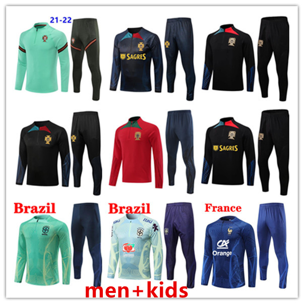 2022 Portugal football tracksuit Men kids national 22 23 Half zipper Long sleeve Brazil soccer jersey training suit survetement foot chandal sportswear
2022 Portugal football tracksuit Men kids national 22 23 Half zipper Long sleeve Brazil soccer jersey training suit survetement foot chandal sportswear