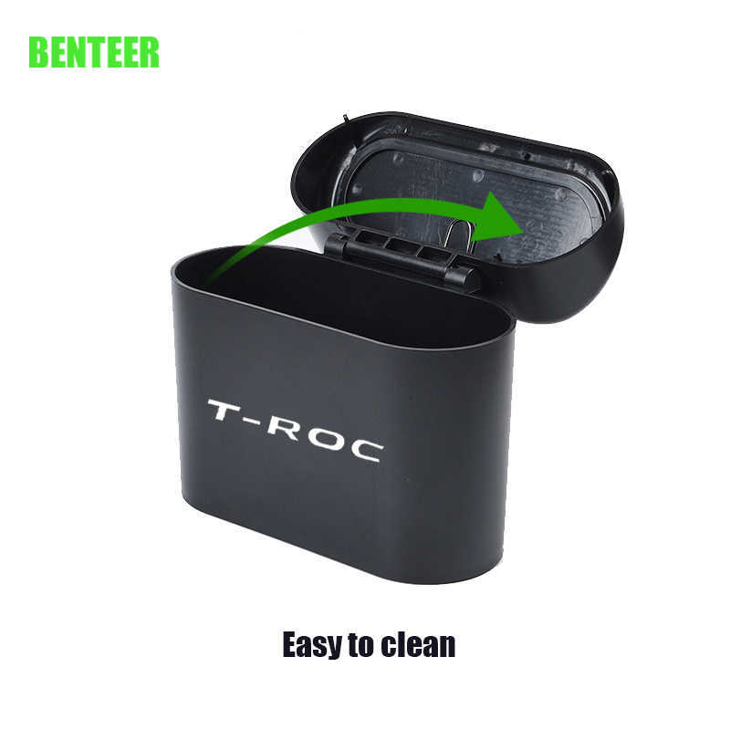 Plastic Car Storage Box Trash Can For TROC T-ROC Auto Accessories