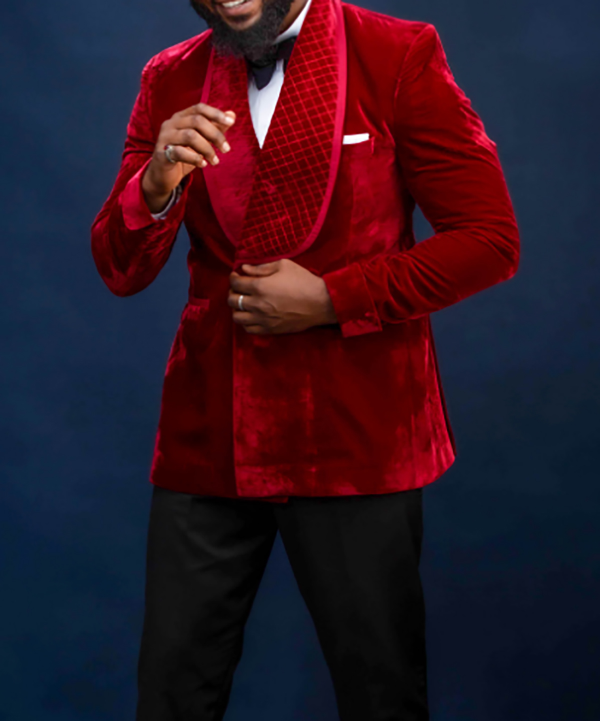 Red Velvet Men Wedding Tuxedos One Piece Shawl Lapel Birthday Party Man Outfits Wedding Sets Double Breasted