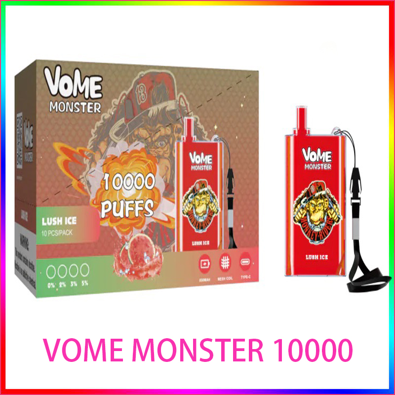 Vome Monster 10000 Puffs Disposable E-cigarettes Puff 10K 20ML vape 850mah Rechargeable Battery disposable vapes vaper Mesh Coil Cigvapes
Vome Monster 10000 Puffs Disposable E-cigarettes Puff 10K 20ML vape 850mah Rechargeable Battery disposable vapes vaper Mesh Coil Cigvapes