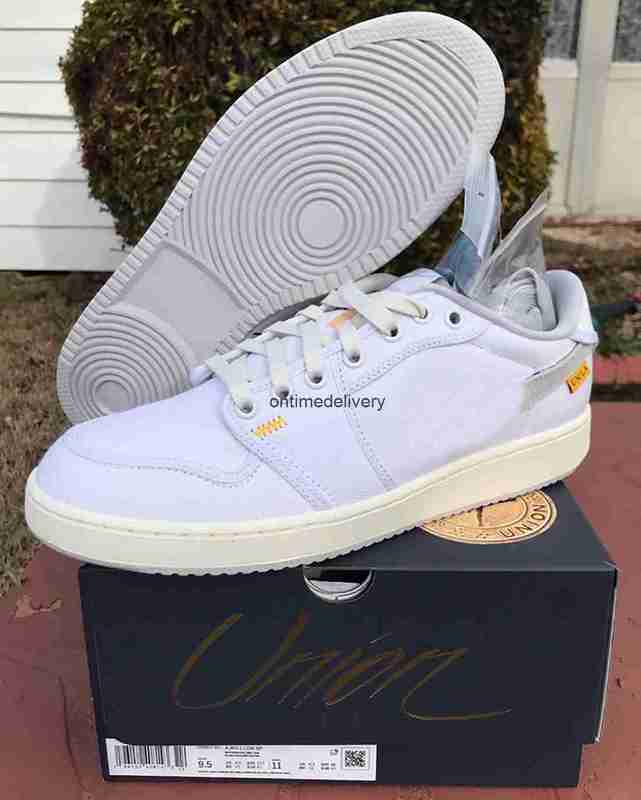 2023 New Authentic Union x 1 KO Low Basketball Shoes DO8912-101 Sports Sneakers Trainers White Sail University Gold Neutral Grey With