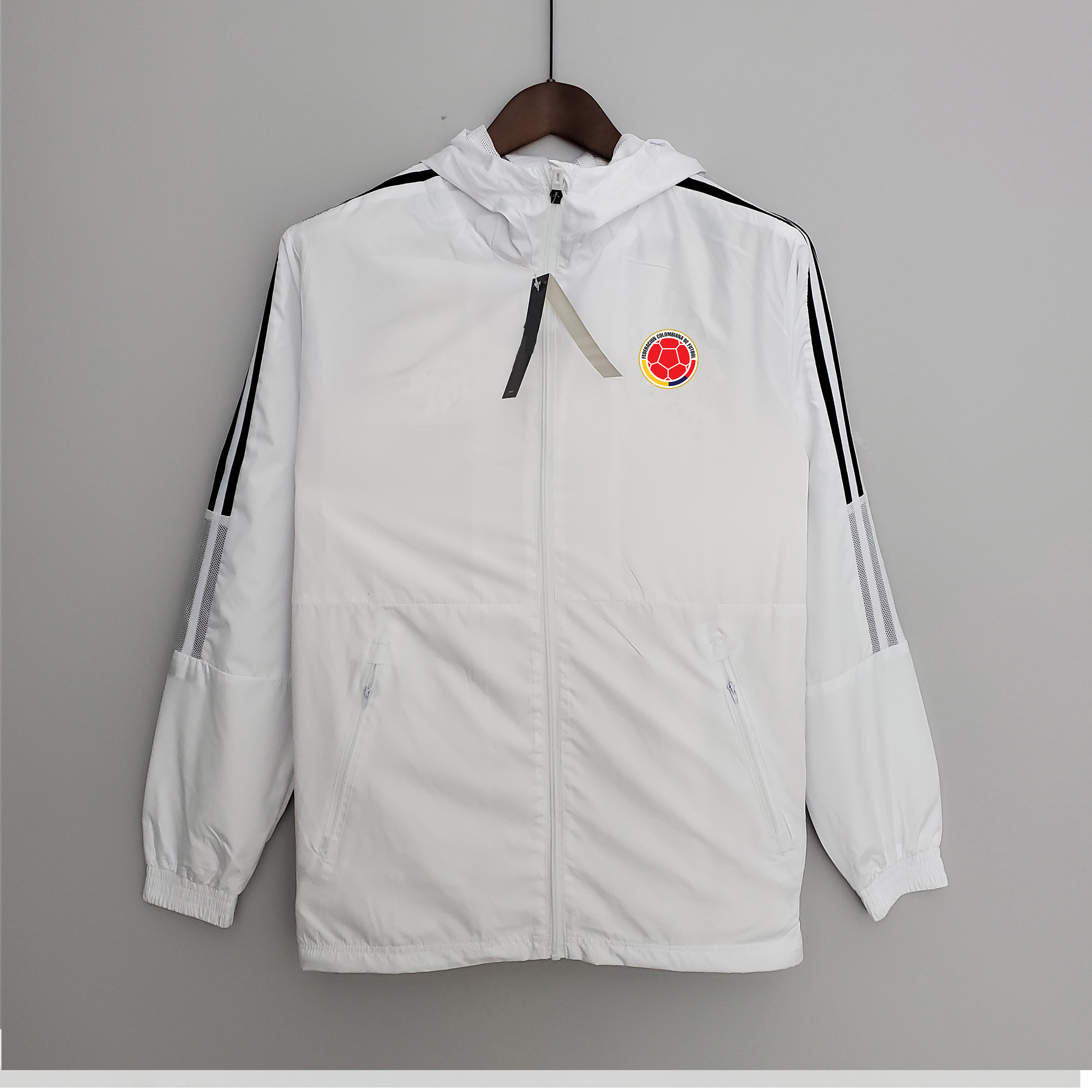 Men's jacket Colombia Soccer Windbreaker Jerseys full zipper Hooded Windbreakers Mens Fashion coat Logo custom, No 4
Men's jacket Colombia Soccer Windbreaker Jerseys full zipper Hooded Windbreakers Mens Fashion coat Logo custom, No 4