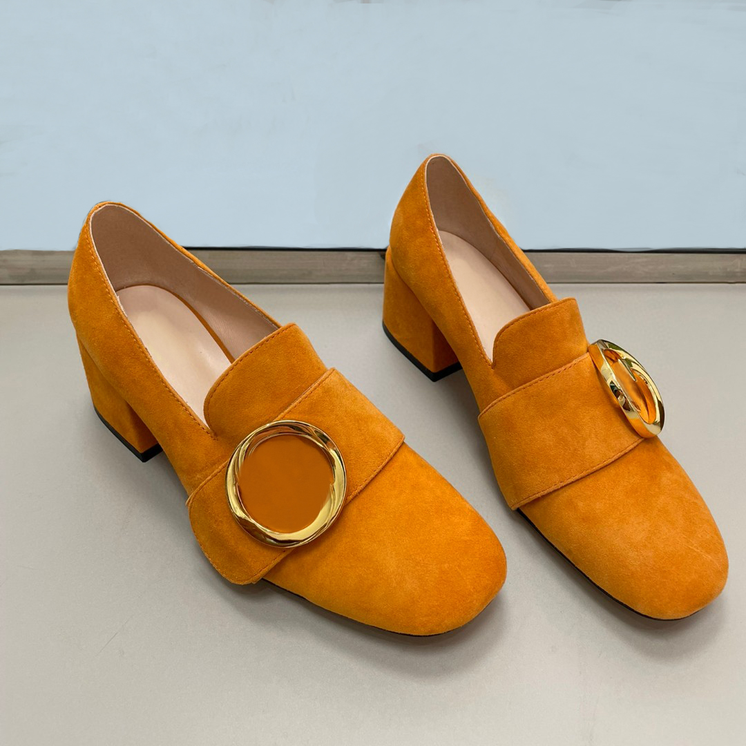 Classic Women's High Heels Designer Dress Shoes Spring and Fall Metal Reverse Suede Square Toes G Buckle Letter Casual Shoes 5.5CM Mules Office Shoes Pumps, Black
Classic Women's High Heels Designer Dress Shoes Spring and Fall Metal Reverse Suede Square Toes G Buckle Letter Casual Shoes 5.5CM Mules Office Shoes Pumps, Black