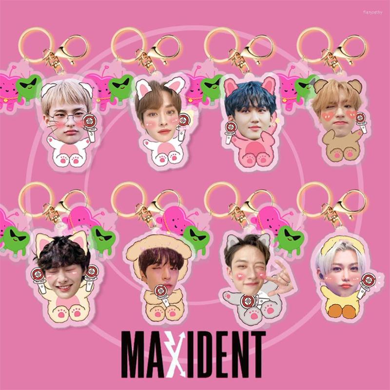 Keychains KPOP Straykids Case143 Heart Pendant Keychain Maxident 2-Piece Transparent Acrylic Keyring HyunJin Felix SeungMin Fans Gift
Keychains KPOP Straykids Case143 Heart Pendant Keychain Maxident 2-Piece Transparent Acrylic Keyring HyunJin Felix SeungMin Fans Gift