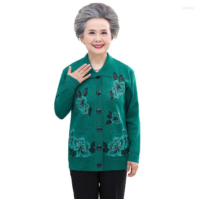Women's Knits 2022 Middle Age Women Knitted Sweater Coat Autumn Casual Loose Keep Warm Cardigans Female 60-70 Old Grandma Cardigan Jacket, Gray
Women's Knits 2022 Middle Age Women Knitted Sweater Coat Autumn Casual Loose Keep Warm Cardigans Female 60-70 Old Grandma Cardigan Jacket, Gray
