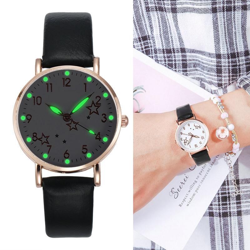 Wristwatches Women's Watches Stars Luminous Watch Women Fashion Small Dial Leather Strap Quartz Clock Wrist, Brown
Wristwatches Women's Watches Stars Luminous Watch Women Fashion Small Dial Leather Strap Quartz Clock Wrist, Brown