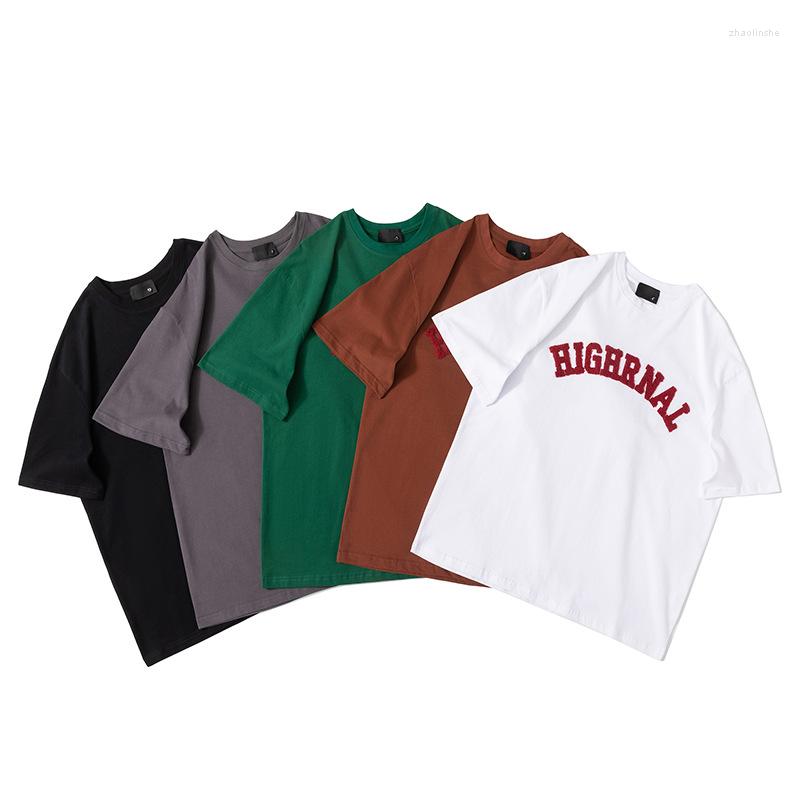 Men's T Shirts Red Letters Flocked Embroidery Streetwear Short Sleeved Summer Quality Cotton Mens Designer Clothes Oversized Camisetas, Picture shown
Men's T Shirts Red Letters Flocked Embroidery Streetwear Short Sleeved Summer Quality Cotton Mens Designer Clothes Oversized Camisetas, Picture shown