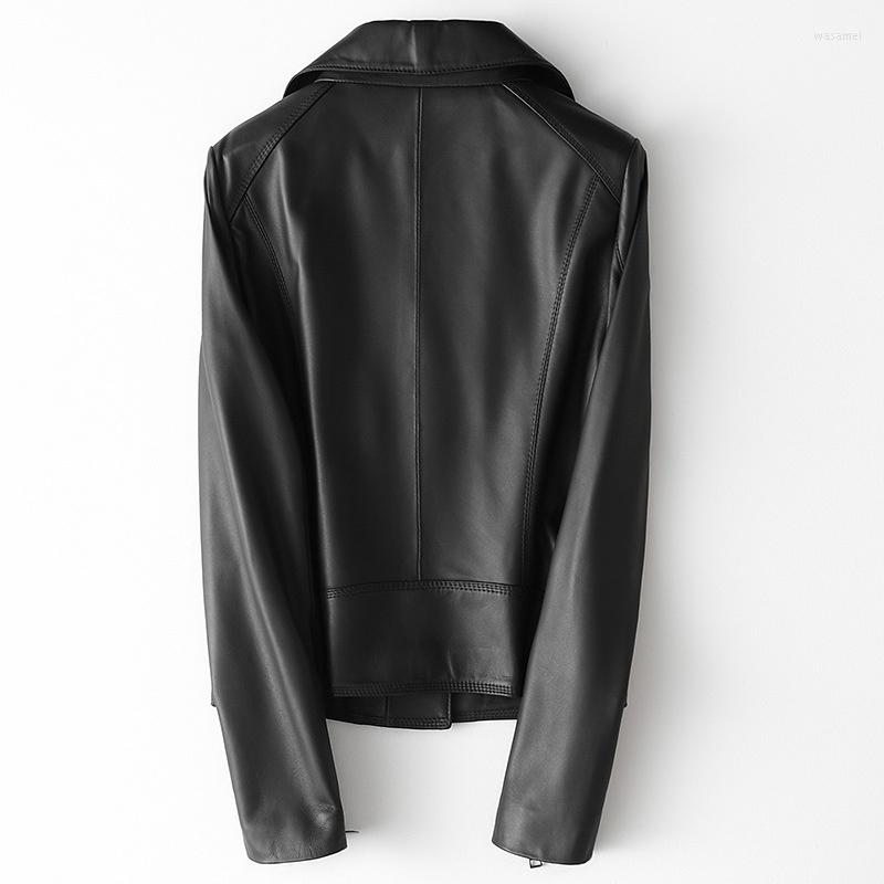 Women's Leather Women Real Sheepskin Jacket Jackets Woman 2023 Autumn Slim Short Coats Women's Motorcycle, Black
Women's Leather Women Real Sheepskin Jacket Jackets Woman 2023 Autumn Slim Short Coats Women's Motorcycle, Black
