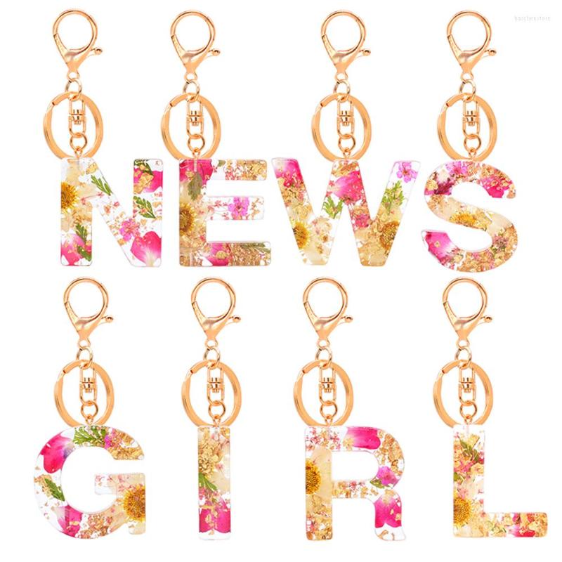 Keychains 1Pcs Filling Dried Flower Letter Pendant Resin Daisy Alphabet Key Holder Charms For Women Handbag Accessories
Keychains 1Pcs Filling Dried Flower Letter Pendant Resin Daisy Alphabet Key Holder Charms For Women Handbag Accessories