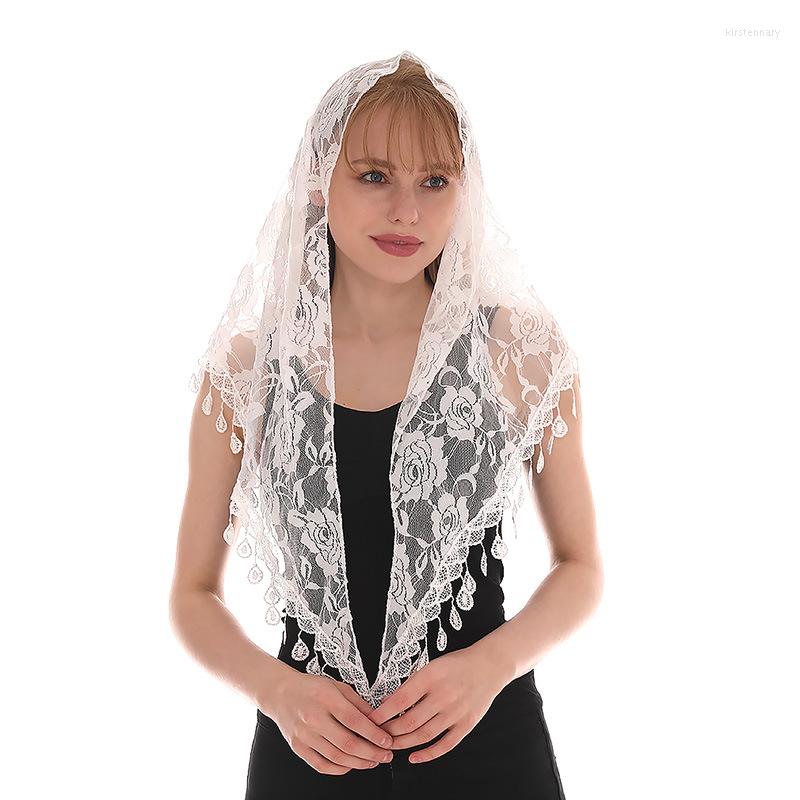Scarves Lace Tassel Triangle Wrap Women Fringed Shawls Scarf Flower Headscarf Bandana Prayer Wedding Mantilla Chapel
Scarves Lace Tassel Triangle Wrap Women Fringed Shawls Scarf Flower Headscarf Bandana Prayer Wedding Mantilla Chapel