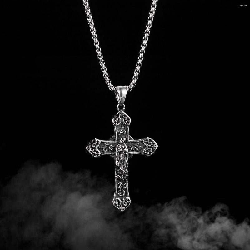 Pendant Necklaces OPK Men Necklace Stainless Steel Cross Long Chain Tend Fashion Silver Color Women Jewelry Gift 550mm 51mm
Pendant Necklaces OPK Men Necklace Stainless Steel Cross Long Chain Tend Fashion Silver Color Women Jewelry Gift 550mm 51mm