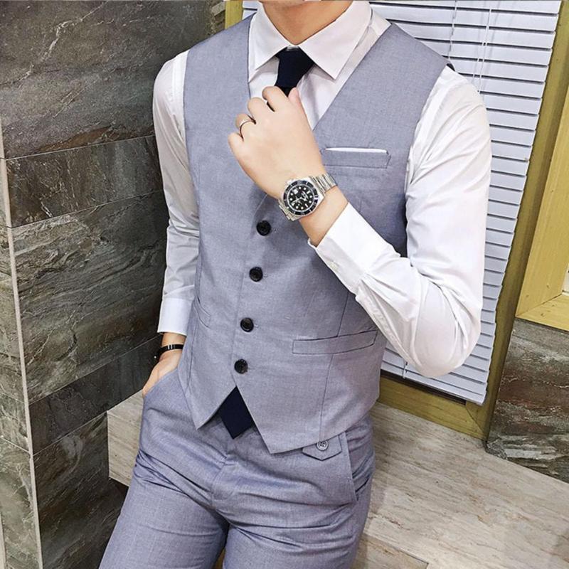 Men's Vests Fine Fit Good Quality Men Sleeveless Suit Polyester Vest Stylish For Dating, Black
Men's Vests Fine Fit Good Quality Men Sleeveless Suit Polyester Vest Stylish For Dating, Black