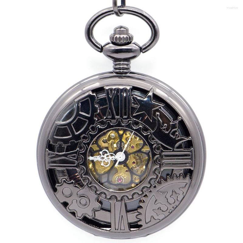 Pocket Watches Wheel Gear Mechanical Watch Skeleton Black Dial Pocket&Fob With Fob Chain For Men Women PJX1342, No box
Pocket Watches Wheel Gear Mechanical Watch Skeleton Black Dial Pocket&Fob With Fob Chain For Men Women PJX1342, No box
