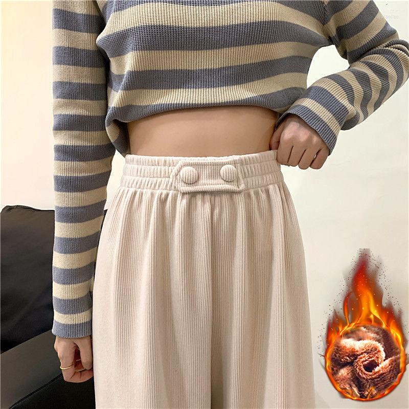 Women' Pants Women Baggy Elegant Wide Leg Velvet Thickening Girl Straight Casual Loose High Waist For Femme Winter Autumn Trousers, Black no velvet
Women' Pants Women Baggy Elegant Wide Leg Velvet Thickening Girl Straight Casual Loose High Waist For Femme Winter Autumn Trousers, Black no velvet
