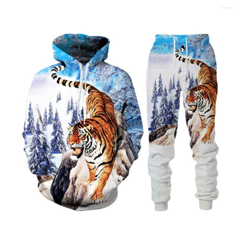 Men's Tracksuits Men's Fall Hoodie Suit 3D Printed Forest Tiger Pattern And Women's Sportswear Fashion Street Wear, W10
Men's Tracksuits Men's Fall Hoodie Suit 3D Printed Forest Tiger Pattern And Women's Sportswear Fashion Street Wear, W10
