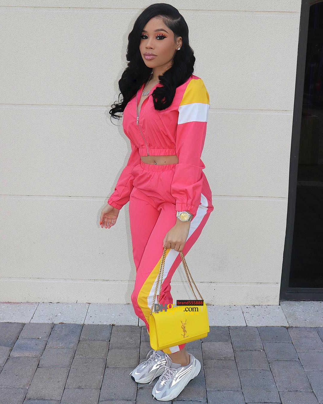 LuxuryWomen's Tracksuits 2 Two Piece Set Top and Pants Women Tracksuit Casual Outfit Sports Suit Green Patchwork Sweatsuits Clothing, Pink
LuxuryWomen's Tracksuits 2 Two Piece Set Top and Pants Women Tracksuit Casual Outfit Sports Suit Green Patchwork Sweatsuits Clothing, Pink