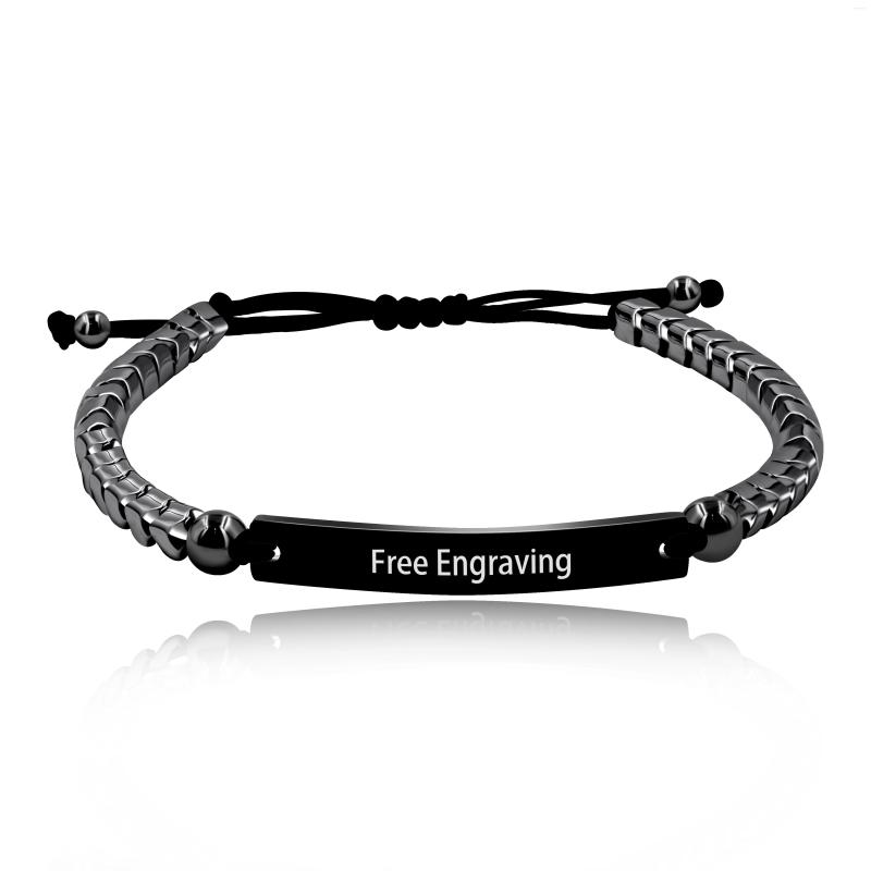 Strand Customized Engraved Name 6mm Hematite Bead Bracelet For Women Men Friend Birthday Gift Y1457
Strand Customized Engraved Name 6mm Hematite Bead Bracelet For Women Men Friend Birthday Gift Y1457